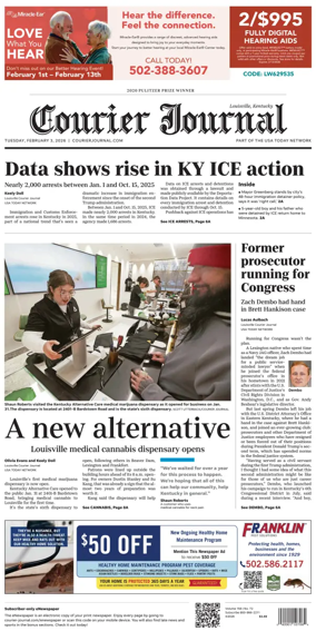 Cover of The Courier-Journal (Louisville)