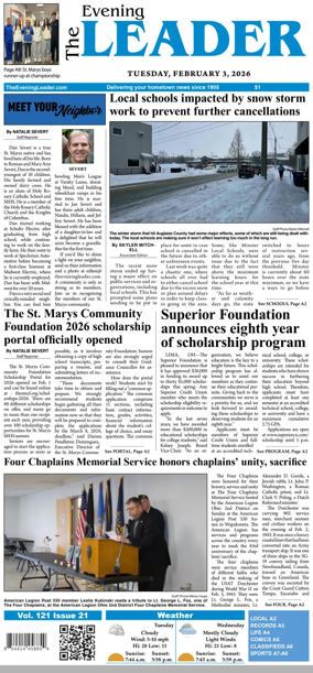 Cover of The Evening Leader