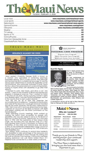 Cover of The Maui News