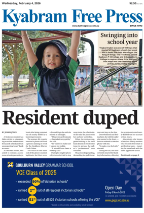 Cover of Kyabram Free Press