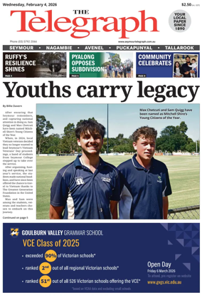 Cover of Seymour Telegraph