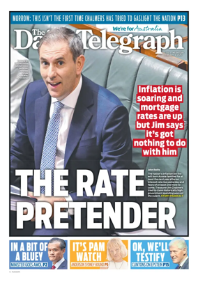 Cover of The Daily Telegraph (Sydney)