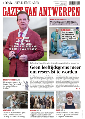 Cover of Gazet van Antwerpen Stad en Rand