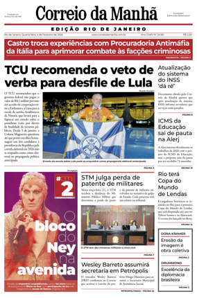 Cover of Jornal Correio da Manha