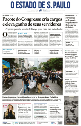 Cover of O Estado de S. Paulo