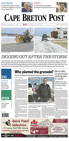 Cover of Cape Breton Post