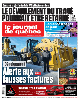 Cover of Le Journal de Quebec