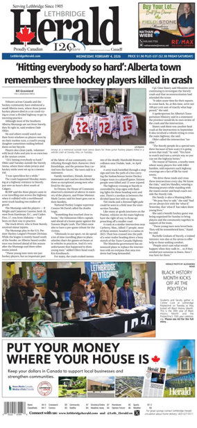 Cover of Lethbridge Herald