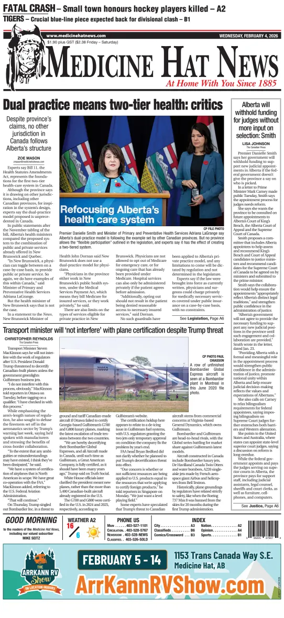 Cover of Medicine Hat News