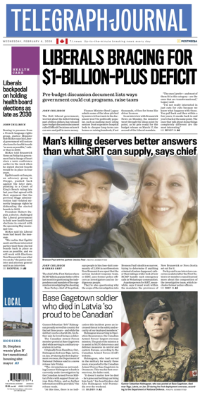 Cover of Telegraph-Journal