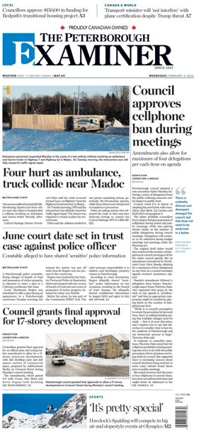 Cover of The Peterborough Examiner