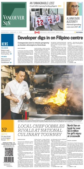 Cover of Vancouver Sun
