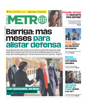 Cover of Publimetro Chile