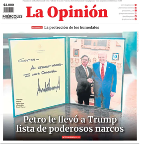 Cover of La Opinion