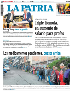 Cover of La Patria (Colombia)