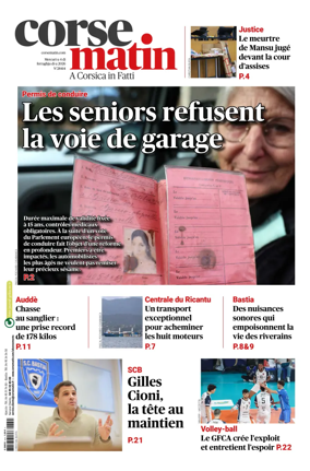 Cover of Corse Matin