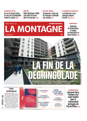 Cover of La Montagne (Clermont-Metropole)