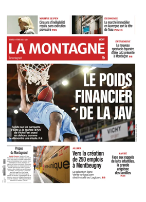 Cover of La Montagne (Vichy)