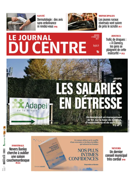 Cover of Le Journal du Centre