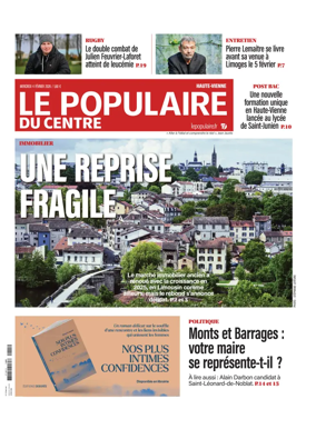 Cover of Le Populaire du Centre (Haute-Vienne)