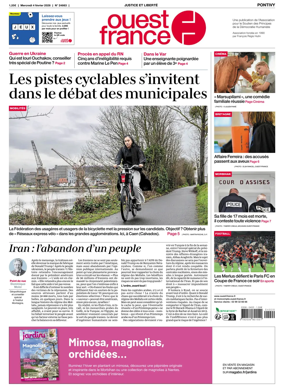 Cover of Ouest France (Pontivy)