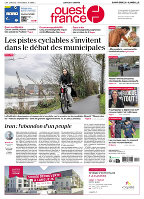Cover of Ouest-France (Saint-Brieuc Lamballe)