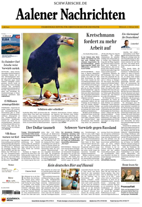 Cover of Aalener Nachrichten