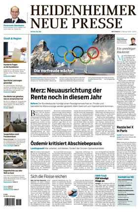Cover of Heidenheimer Neue Presse