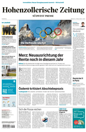 Cover of Hohenzollerische Zeitung