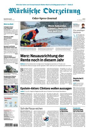 Cover of Markische Oderzeitung Eisenhuttenstadt