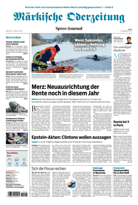 Cover of Markische Oderzeitung Spree-Journal