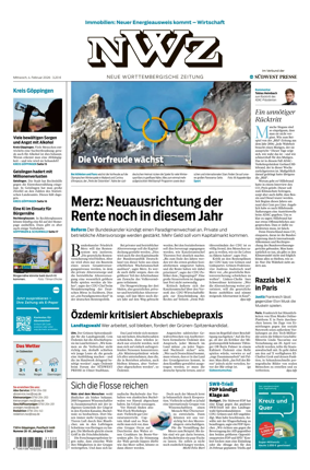Cover of NWZ – Neue Wurttembergische Zeitung