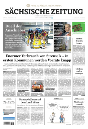 Cover of Sachsische Zeitung (Hoyerswerda)