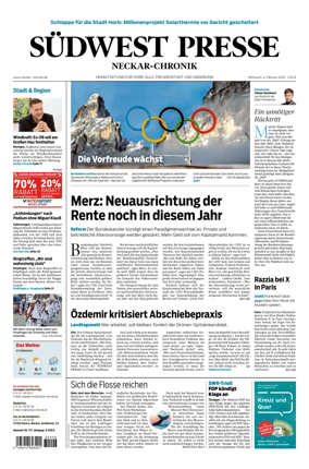 Cover of SUDWEST PRESSE - Neckar-Chronik