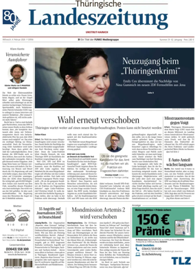 Cover of Thuringische Landeszeitung (Unstrut-Hainich-Kreis)