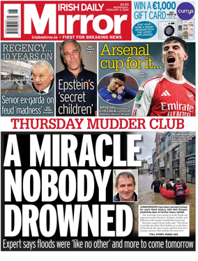 Cover of Irish Daily Mirror