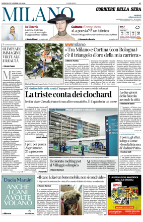 Cover of Corriere della Sera (Milano)