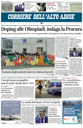 Cover of Corriere dell'Alto Adige