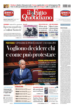 Cover of Il Fatto Quotidiano