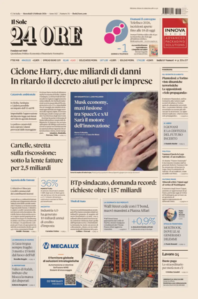 Cover of Il Sole 24 Ore