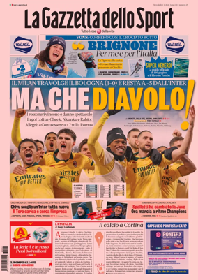 Cover of La Gazzetta dello Sport