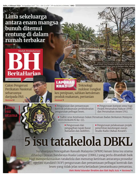 Cover of Berita Harian