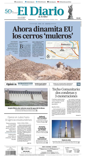 Cover of El Diario de Juarez
