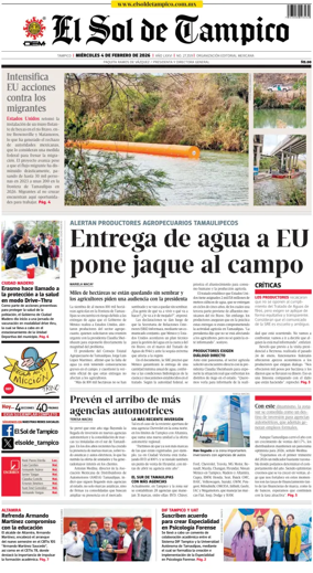 Cover of El Sol de Tampico