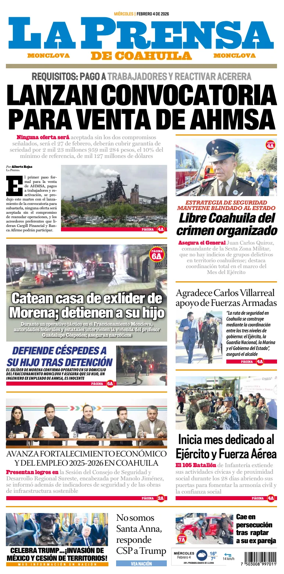 Cover of La Prensa de Coahuila