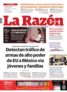 Cover of La Razon de Mexico