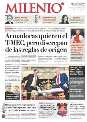 Cover of Milenio Monterrey
