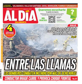 Cover of Periodico Al Dia (Salamanca)