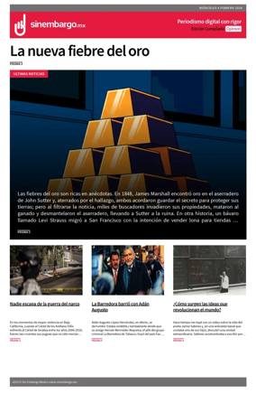 Cover of Sin Embargo Opinion