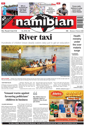 Cover of The Namibian
